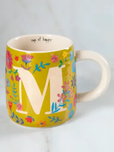 [MUG000125] Initial Mugs M Floral