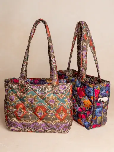 [BAG000222] Cartera reversible impermeable acojinada