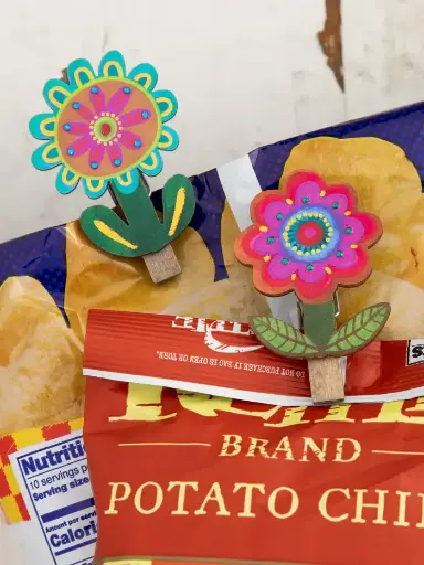 [KTT000101] Magnetos Clips de Flores