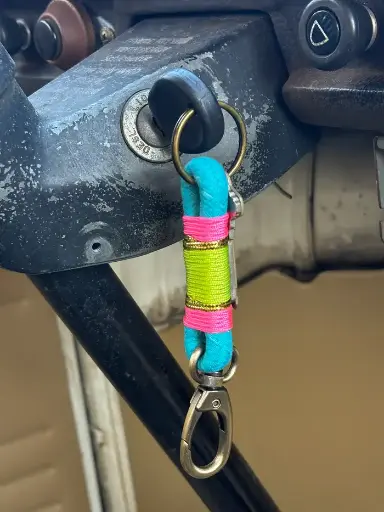 [MAS000154] Llavero Naviero Nudo Marinero Amarillo