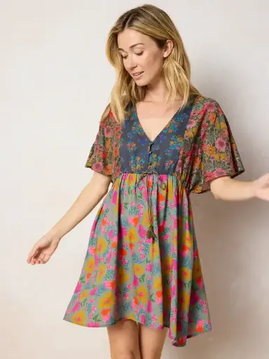[LHDRS003825] Jumpsuit corto encajes Verano Medium